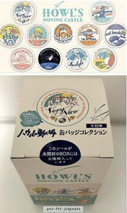 Ghibli Howl's Moving Castle Knopf Abzeichen Milchkappe volle Box 10er Set Japan - Bild 1 von 11