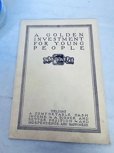 1926 Golden Investment For Young People Dakota Business College Fargo, ND. #937 - Picture 1 of 5