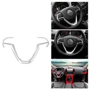 Steering Wheel Moulding Decor Cover Trim for Jeep Grand Cherokee 2014-19 Silver - Bild 1 von 9