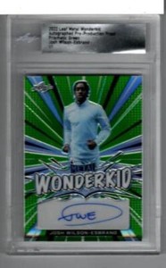 2022 Leaf Metal Autograph Josh Wilson-Esbrand AUTO 1/1 Slabbed Soccer England