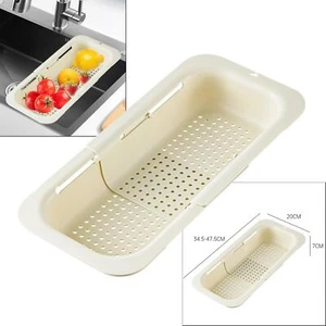 over The Sink Colander Kitchen Utensils Fruit Vegetable Washing Strainer - Picture 1 of 6
