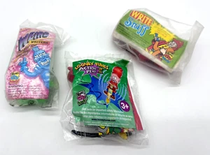 Wendys Kids Meal NEW Weird Writers Action Pens Write SNIFF Looney Tunes (3) Lot - Picture 1 of 22