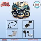 ROYAL ENFIELD CLASSIC/METEOR/350 BLACK OCTAGON ENGINEGUARD&amp;RIDER ACCESSORIES KIT