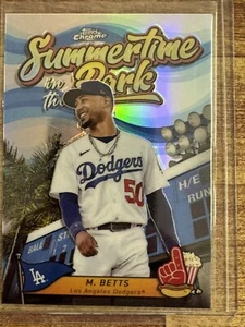 2024 Topps Chrome Mookie Betts Summertime in the Park #SITP-1 LA DODGERS - Picture 1 of 2