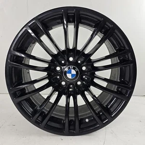 08-13 BMW E9X M3 E90 E92 E93 OEM 18" Style 219 Black Front Wheel 8.5x18" 5x120 - Foto 1 di 5