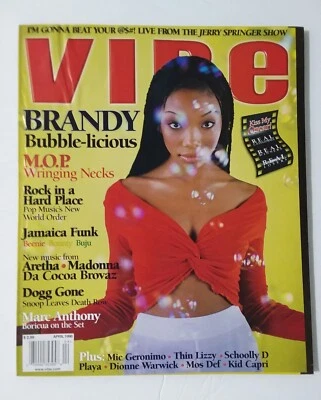 Vibe Magazine (April 1998) Brandy, M.O.P., Marc Anthony, Jerry Springer; UNREAD Foto 1 de 3