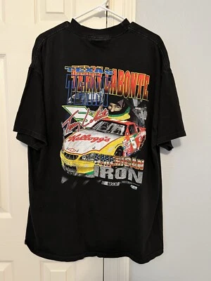 Vtg TERRY LABONTE  #5, Kellogg’s NASCAR American Iron Double Sided Size XL, 2000 - Image 1 of 4