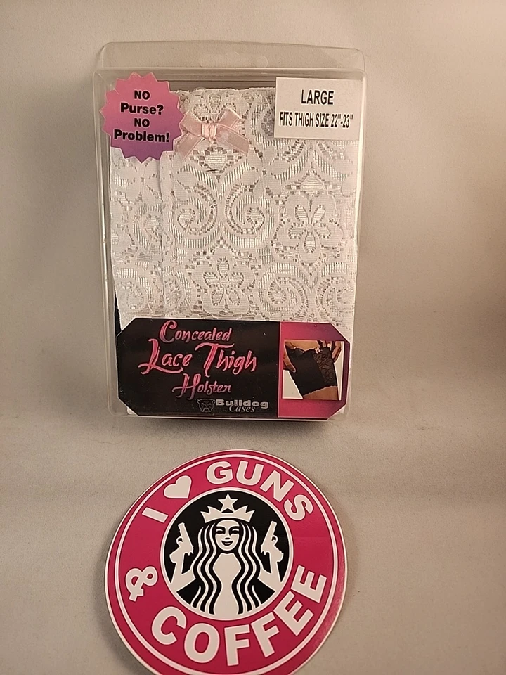 Bulldog Cases BD894 Thigh Holster W/garter Straps Large Mini Autos per 2