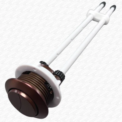 ROPER RHODES Brushed Bronze Toilet Push Button for Mechanical Top Flush Valve Dual Flush