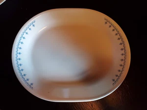 Corelle Blau Schneeflocke Servierplatte - Bild 1 von 3