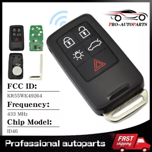 Replacement for Volvo 2010-2017 XC60 2008-2016 XC70 Remote Car Key Fob Entry - Picture 1 of 13