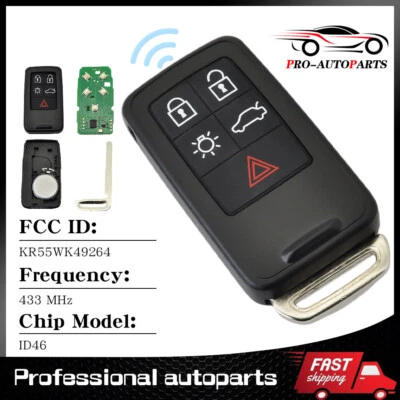 Reemplazo para Volvo 2010-2017 XC60 2008-2016 XC70 Mando a distancia Coche Llavero Entrada Foto 1 de 4