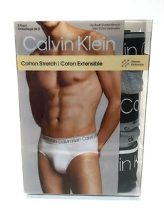 Calvin Klein Men's NP2420O021 Cotton Stretch 3 pack Hip Brief Size XL - Picture 1 of 1