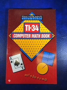 Vintage Texas Instruments TI-34 Computer Math Book - Picture 1 of 3