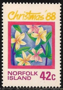 Norfolk Island #441 (A99) VF MNH - 1988 42c Flowers / Christmas - Picture 1 of 1