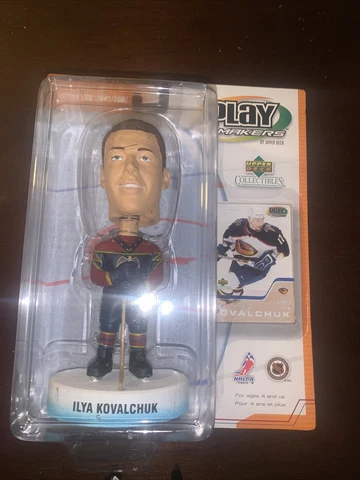 2001-02 Upper Deck Play Makers Ilya Kovalchuk Bobble Head Atlanta Thrashers Cover