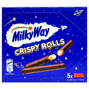 Milky Way Milk Chocolate Crispy Biscuit Rolls 112.5g, Whipped Filling - Picture 1 of 7