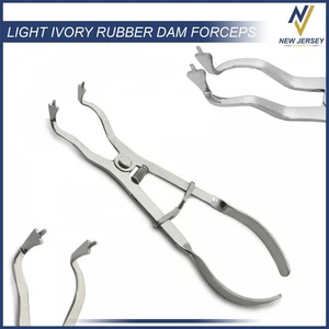 Dental Elfenbein Leicht Gummi Dam Klemme Pinzette Zange Restaurativ Endodontie Deutsch - Bild 1 von 5