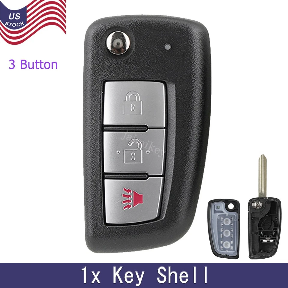 Para 2014 2015 2016 2017 2018 2019 2020 Nissan Rogue flip chaveiro capa 3B - Imagem 1 de 4