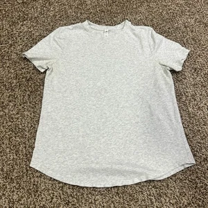 Lululemon Women's Love Crew Classic Fit Tee Size 6 Short Sleeve Light Gray - Picture 1 of 7