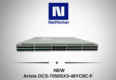 NEW Arista DCS-7050SX3-48YC8C-F 48 Port 48x25GbE SFP 8x100GbE QSFP100 Switch - Image 1 of 4