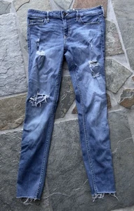 Hollister Jeans Damen Größe 7S Low-Rise Super Skinny Distressed - Bild 1 von 14