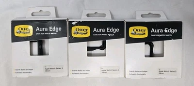 Funda OtterBox 77-91480 Aura Edge para Apple Watch Series 3 38MM Negra Paquete de 3 OB Foto 1 de 4