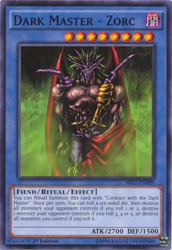 遊戯王カード　DARK MASTER(english )1st Edition Yugioh Dark Master Zorc MIL1-EN009 Yu Gi Oh 1st First