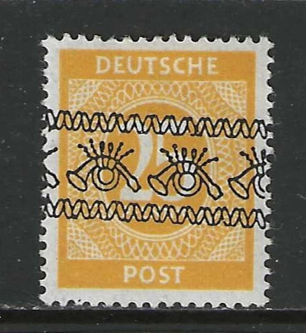 Germany 1948  Allied occup. 25 Pf. Numeral issue inverted band overprint mint* - Image 1 of 1