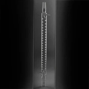 Glas Graham Coil Kondensator 400 mm Mantellänge 24/40 Gelenk mit Stopfen 24/40 - Bild 1 von 7
