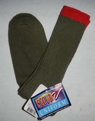 Boy Scouts of America BSA Scout Uniform Pair of Socks Size XL 13-15 - Image 1 of 4