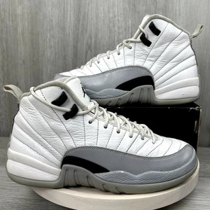 Nike Air Jordan 12 Retro Wolf Grey White GS Shoes Sneakers 7Y 510815-108 OG 2016 - Picture 1 of 10