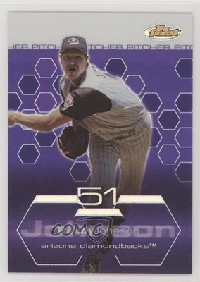 2003 Topps Finest Refractor Randy Johnson #81 HOF - Image 1 of 2