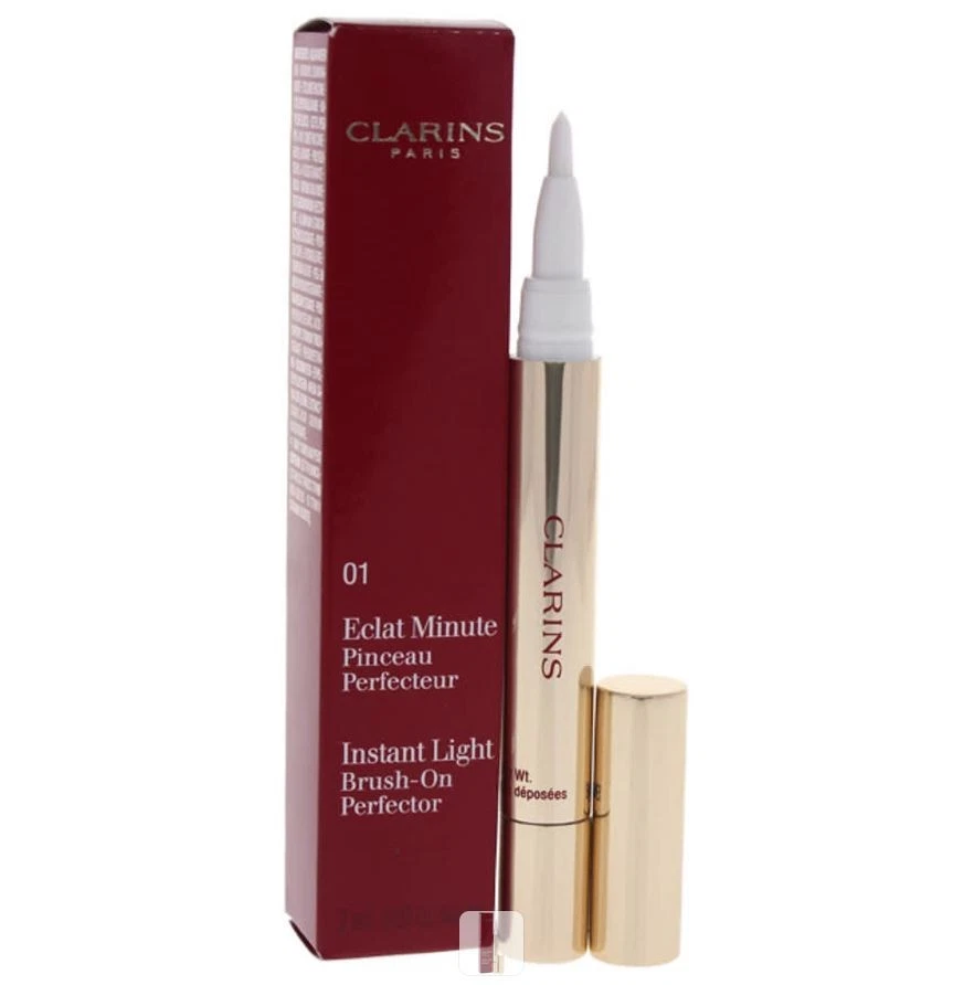 Clarins Instant Light Brush-on Perfector #01 Eclat Minute 2mL 0.07oz New In Box - Image 1 of 1
