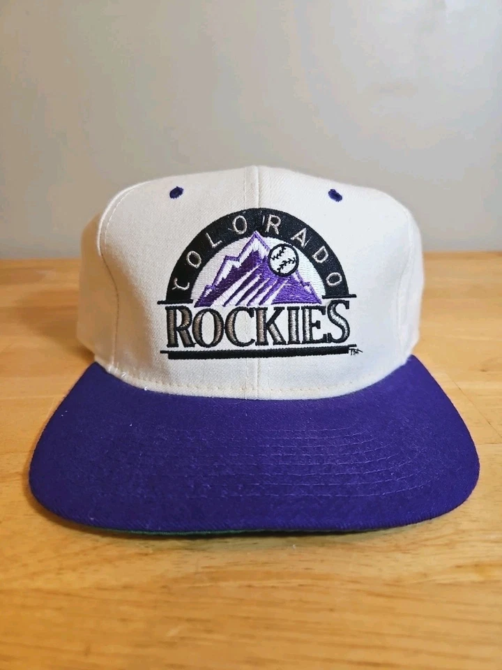 Vintage Colorado Rockies Fitted Cap Hat Starter Size 7 ⅛ 100% Wool - Image 1 of 4