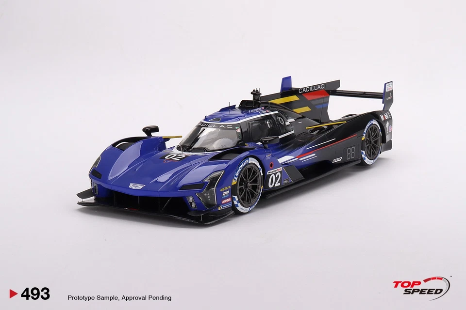 Top Speed TS0493 1/18 Cadillac V-Series.R #02 2023 Imsa Daytona 24 Ore Vettura