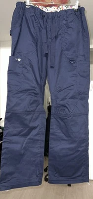 Pantalones Médicos Para Mujer Talla Mediana Koi By Kathy Peterson Azul Marino Nuevos Sin Etiquetas Foto 1 de 4