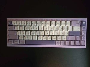 Custom keyboard Paw 65 built  trimode pcb and lubed and filmed tangerines  - Picture 1 of 1