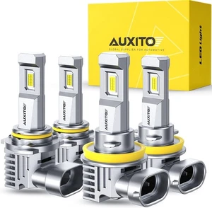 AUXITO H11 9005 Light Bulbs Combo, 60000LM 900% Super Brighter, H11+9005  - Picture 1 of 8