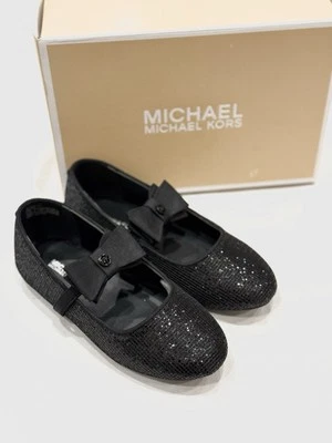 Bailarina plana Michael Kors, Rover Day para niñas pequeñas, color negro, talla 1 Foto 1 de 4