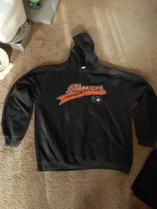 Sudadera con capucha de hockey negra Philadelphia Flyers con licencia de la NHL talla XL - Imagen 1 de 9