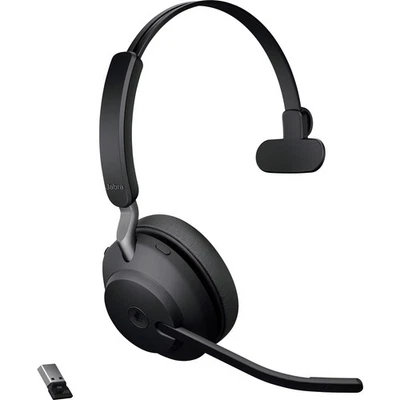 Jabra Evolve2 65 monaural  On Ear Headset Bluetooth® Mono Schwarz  Lautstärke... - Bild 1 von 4