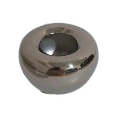 Kaheku moderne Metall Vase LAVAR Vernickelt NEU Silber 11,5 cm Hoch - Bild 1 von 2