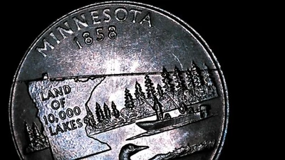 2005 Minnesota state quarter error die crack break strike through? - Image 1 of 4