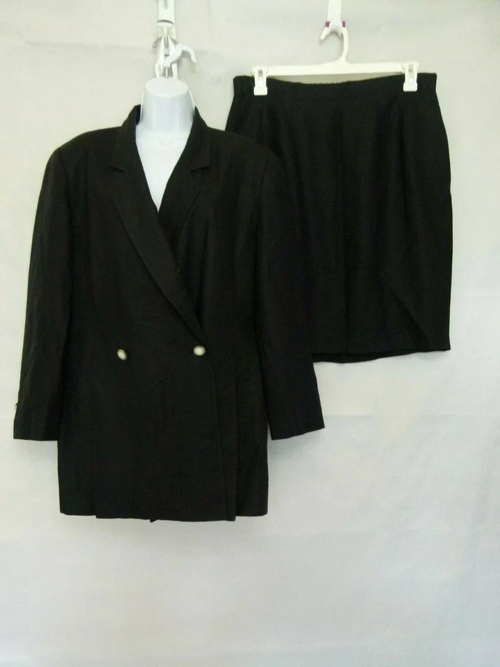 Conjunto de 2 peças Pearl C preto tamanho 12: jaqueta e saia - Imagem 1 de 4