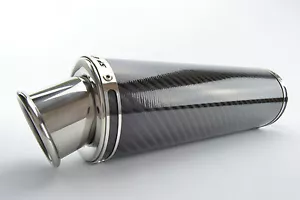 Triumph Tiger 955i Exhaust 2001-2006 SP Engineering Carbon Round Big Bore XLS - Picture 1 of 4