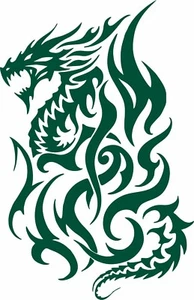 Dragon Tribal Mystical Creatures Fantasy Truck Car Window Vinyl Decal Sticker - Picture 1 of 2
