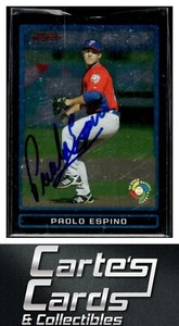 Paolo Espino 2009 Chrome Bowman Draft #BDPW30 TTM/IP Signed Autographed