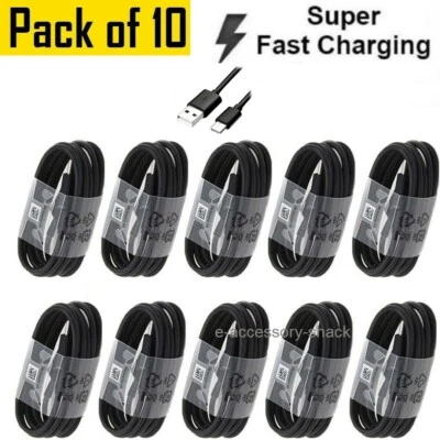 10x Type C to USB-A Fast Charge Cable Cord Charging Quick Charger Bulk Wholesale - Image 1 of 4