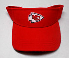 Kansas City Chiefs flat applique on a RED Visor cap hat. See details!